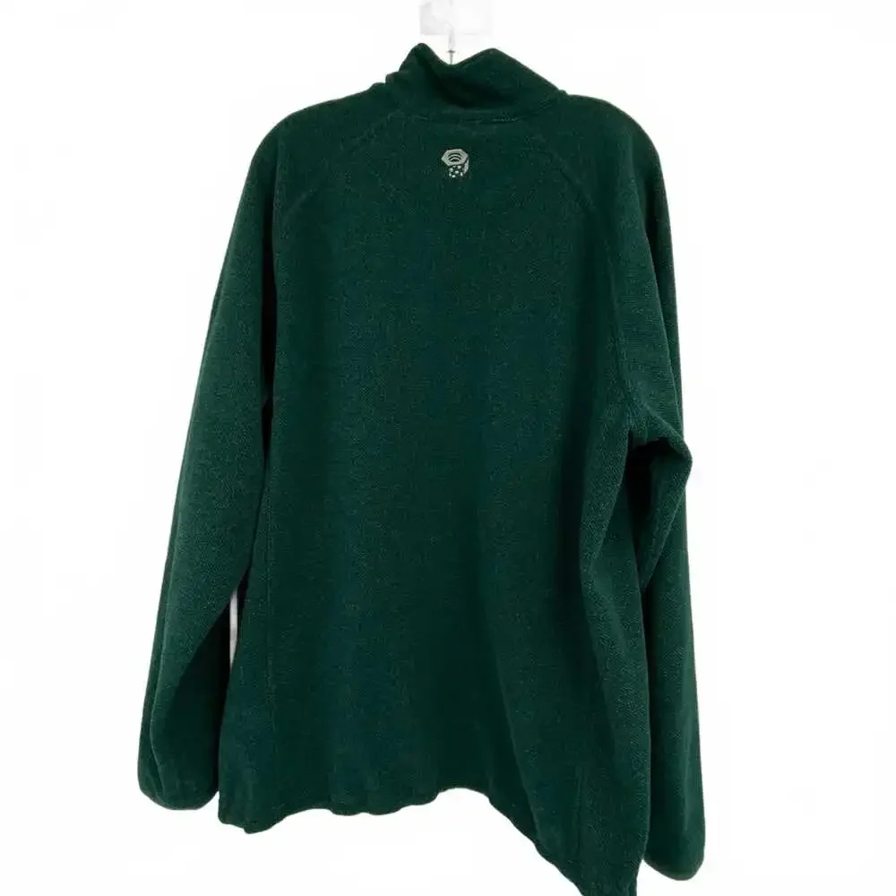 Mountain Hardwear Green Fleece Zip-Up Jacket | Men’s XL